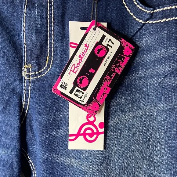 Soundgirl Dark Blue Flare Jeans - Picture 7 of 8